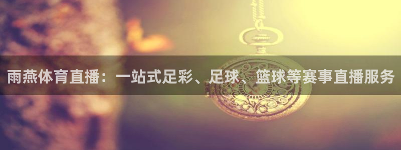 雨燕体育直播：一站式足彩、足球、篮球等赛事直播服务