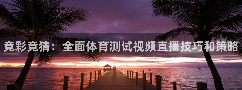 竞彩竞猜：全面体育测试视频直播技巧和策略